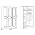 Шкаф 3-х створчатый "Александрина" с зеркалом Шкаф 3-х створчатый "Александрина" с зеркалом