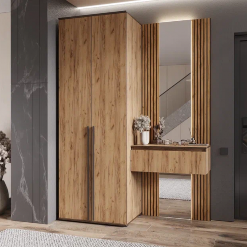 Тумба с зеркалом со шкафом 2-х створчатым 800 "Норд" Тумба с зеркалом со шкафом 2-х створчатым 800 "Норд"